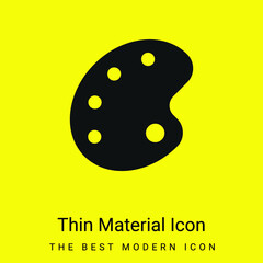 Artist Palette minimal bright yellow material icon