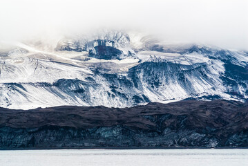 Volcanic coastal landscape, Deception Island, Antártica