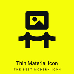 Art Museum minimal bright yellow material icon