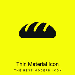 Bread minimal bright yellow material icon