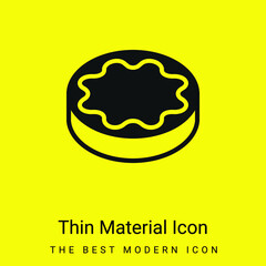 Biscuit minimal bright yellow material icon