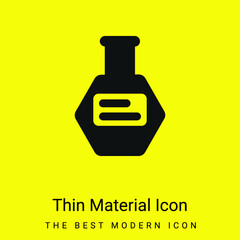 Bottle Of Pills minimal bright yellow material icon