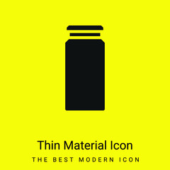 Bottle minimal bright yellow material icon