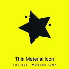  minimal bright yellow material icon