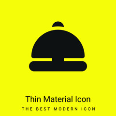 Fototapeta premium Bell Ring minimal bright yellow material icon
