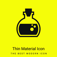 Aromatherapy Lotion Bottle With Liquid Inside minimal bright yellow material icon