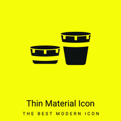 African Drum Set With Design minimal bright yellow material icon