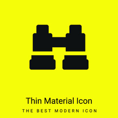 Binoculars minimal bright yellow material icon