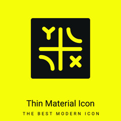 Axis minimal bright yellow material icon