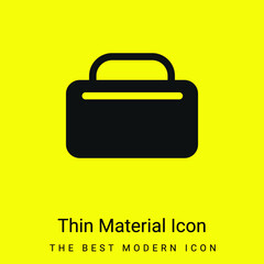 Bag minimal bright yellow material icon