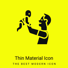 Baby minimal bright yellow material icon