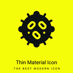 Bacteria minimal bright yellow material icon