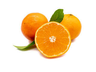 Fototapeta na wymiar Clementine isolated on white background