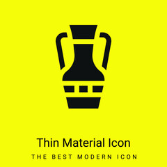 Amphora minimal bright yellow material icon