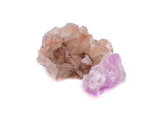 Fototapeta premium hematite quartz isolated on white background