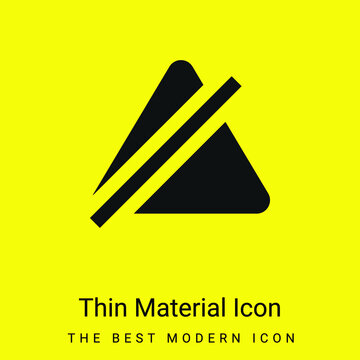 Bleach minimal bright yellow material icon