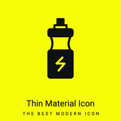 Bottle minimal bright yellow material icon