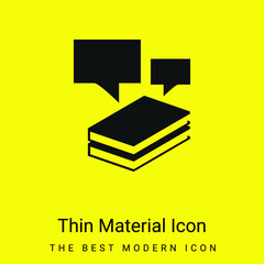 Book minimal bright yellow material icon