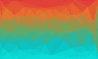 Obraz premium vibrant abstract colorful polygonal background
