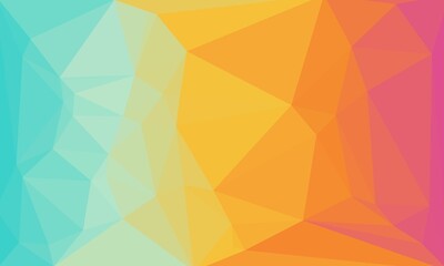 vibrant colorful geometric background with mosaic design