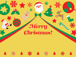 クリスマスのフレームデザイン