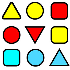 set of signs for road highway vector with color