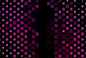 Dark Pink vector background with rectangles.