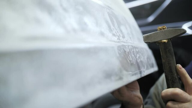 repair of dents on the car body