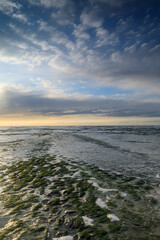 moody seascape along the Dutch coast