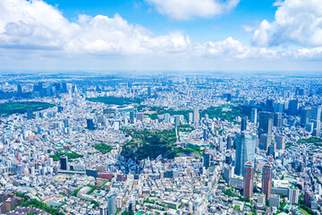 Obraz premium 渋谷・青山・六本木・空撮写真