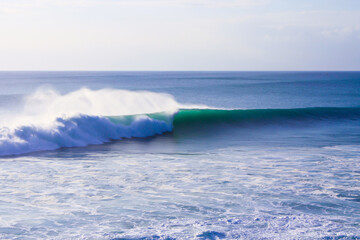 Long waves located in Balangan beach Bali