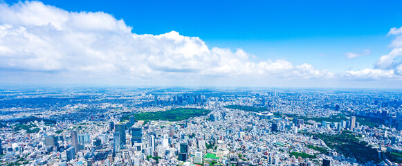 渋谷・青山・六本木・空撮写真