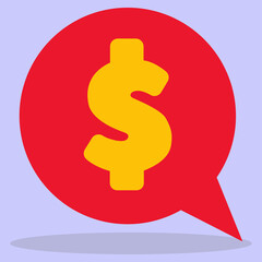 A board with a financial schedule. Presentation stand. The image is made in a flat style. Vector illustration. A series of business icons.