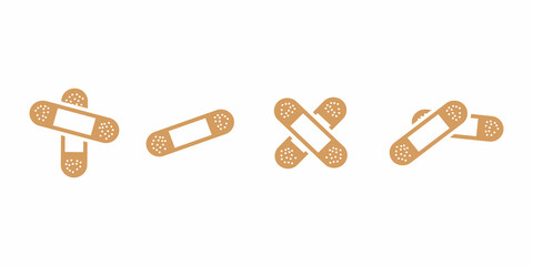 Bandage plaster icon, flat design best vector icon