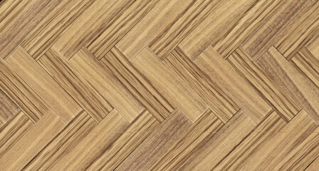 Light brown wood parquet flooring herringbone pattern