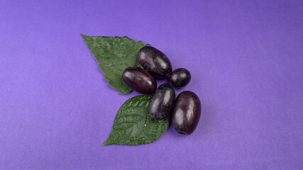 Natural organic different types of fresh ripe juicy grapes and space for text on table. top view, Agriculture concepts.
