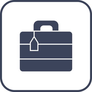Luggage Glyph Round Corner Vector Icon Design