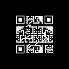qr code icon, qr code vector symbol