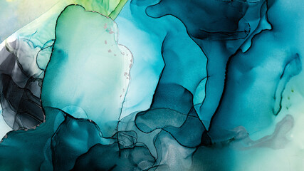 Shiny silver alcohol ink abstract texture translucent. Luxurious Metallic Marble. Fluid art technique. High quality details with metallic flecks. Multicolor perfect backdrop Pattern, trendy wallpaper.