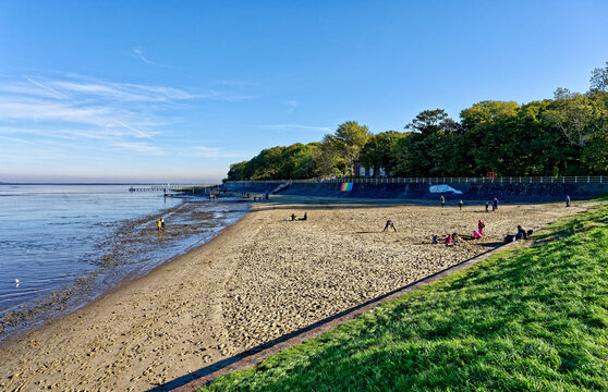 Plage de Dangast, Varel, Basse-Saxe, Allemagne