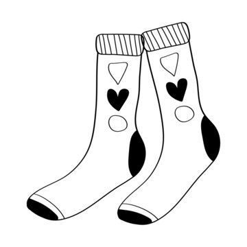 Hand Drawn Socks" Images – Browse 55 Stock Photos, Vectors, and Video |  Adobe Stock