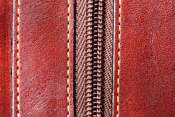 Leather background close-up