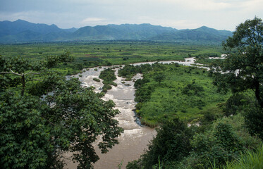 Fototapeta na wymiar Rwanda, riviere Ruzizi