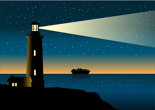 Lighthouse In The Night