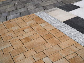 Image of colored paving tiles.