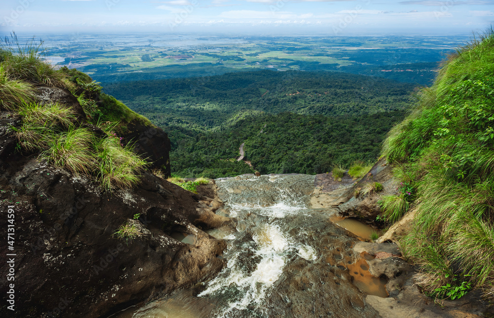 Wall mural Waterfall in the Khasi Hills, Cherrapunjee, Meghalaya, India.