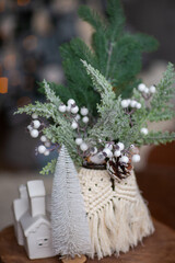 festive christmas and new year decorations