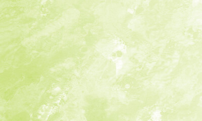 Gouache hand drawn with spring green color