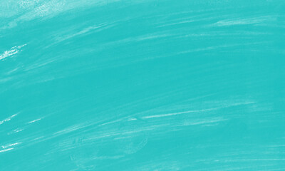 Fototapeta na wymiar Gouache hand drawn with blue green color