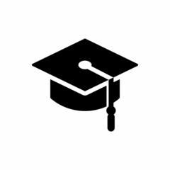 graduation hat cap vector icon